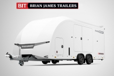 BRIAN JAMES TRAILERS Remorque Porte-Voitures fermée RACE SPORT 2025 - Fixe ou Basculante - NOUVEAUTÉ !